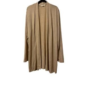 Joie De Vivre Womens Open Front Knit Cardigan Sweater Long Sleeve Size 2X